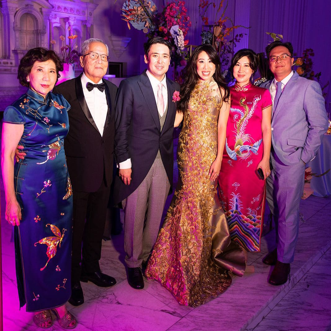Tiffany Tse, Editorial Director at IPSY, and her mother, and sister wearing a custom Qipao by JINZA