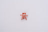 Orange white butterfly Pankou knot for Cheongsam