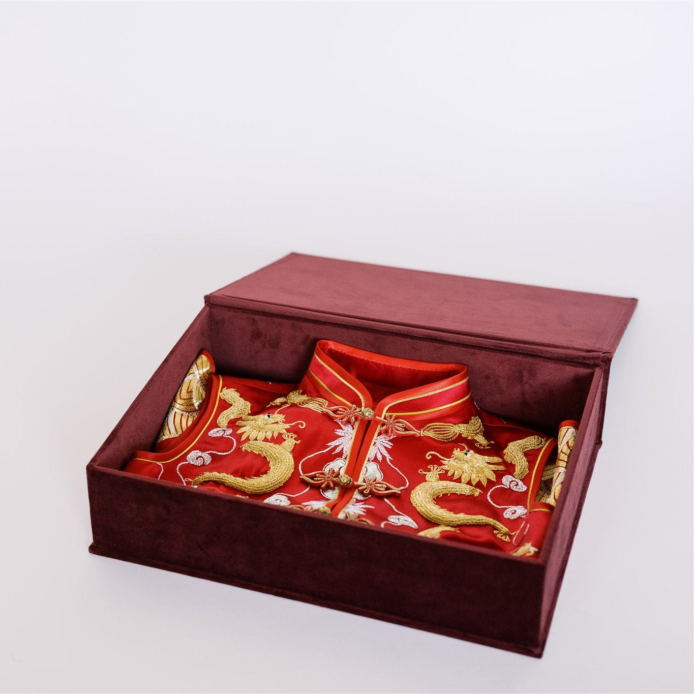 Step 4 Final Delivery – Finished Tang suit ready for wedding day