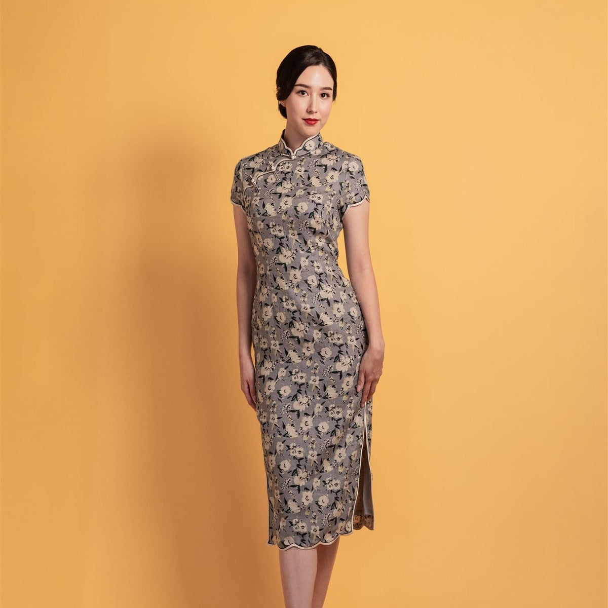 Floral Japanese Cotton Cheongsam – Everyday Elegance