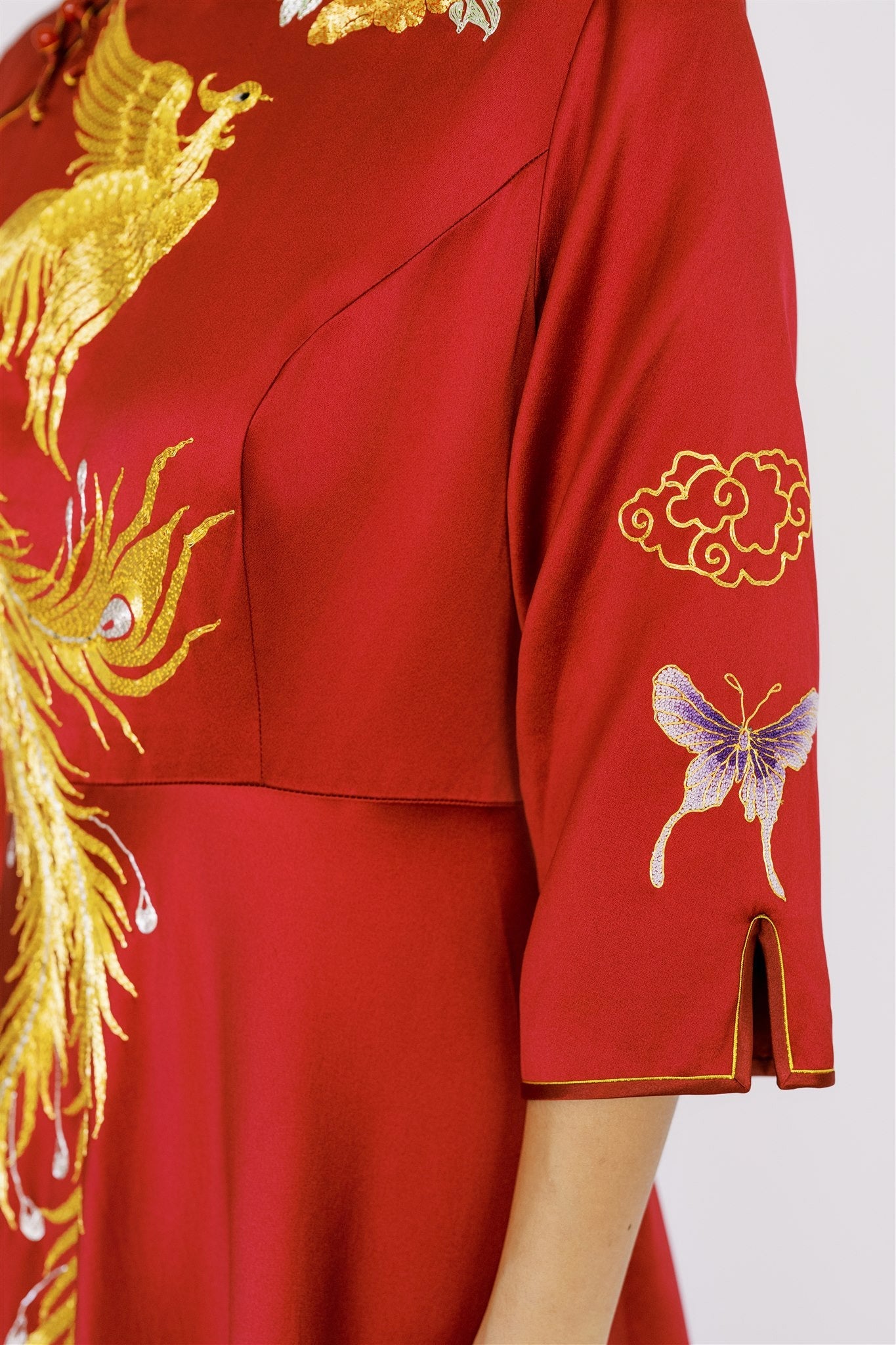 Jinza Oriental Couture A-line Qipao A-Line Wedding Cheongsam | Full Custom with Panjin, Su, or Seed Embroidery