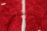 Red Pankou Knot on the kids lunar new year red jacquard silk vest 