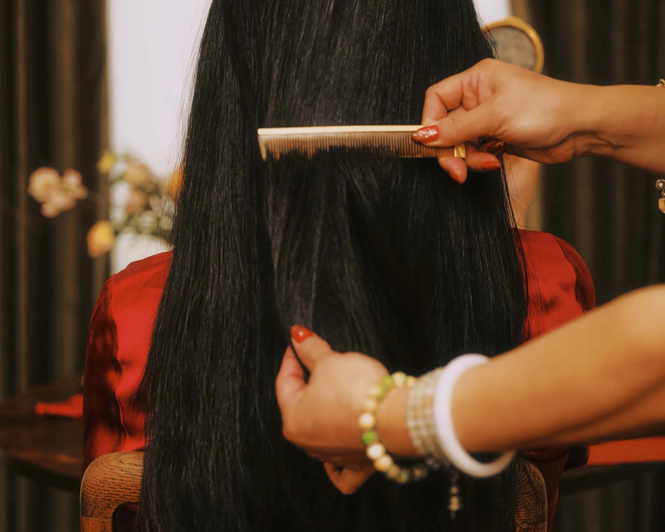JINZA Oriental Couture featured on Vogue wedding.